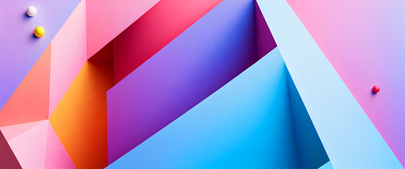 Obraz premium illustrazione con elementi geometrici astratti a tema contemporaneo