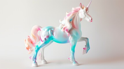 Obraz premium Unicorn toy isolated on white background