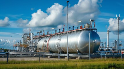 A large pressure vessel for LPG storage