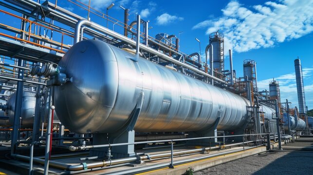 A large pressure vessel for LPG storage