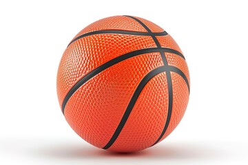 New orange basketball ball isolated