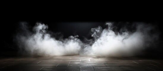 Abstract Smoke Effect on Dark Background
