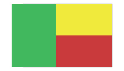 Benin flag vector