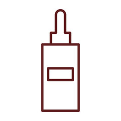 Serums and Essences Vector Line Maroon Icon Design