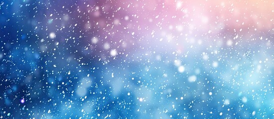 Obraz premium Snowy gradient texture winter background with copy space image.