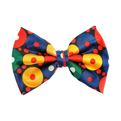 Bow tie colorful. Isolated on transparent background. 