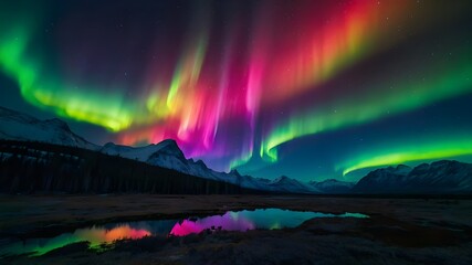 Obraz premium rainbow over the river