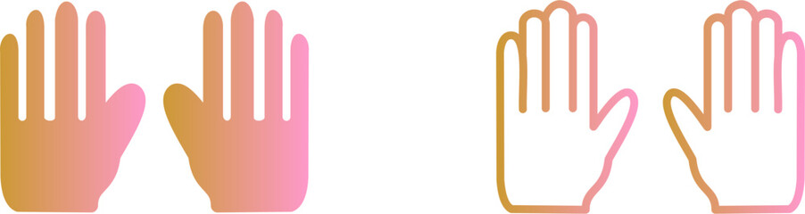 Obraz premium Gardening Gloves Vector Icon