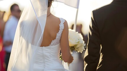 White Flag at a Wedding