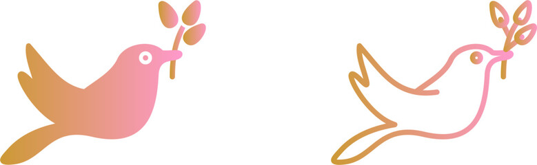 Cute Bird Vector Icon