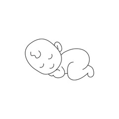 illustration of an child  on white background 