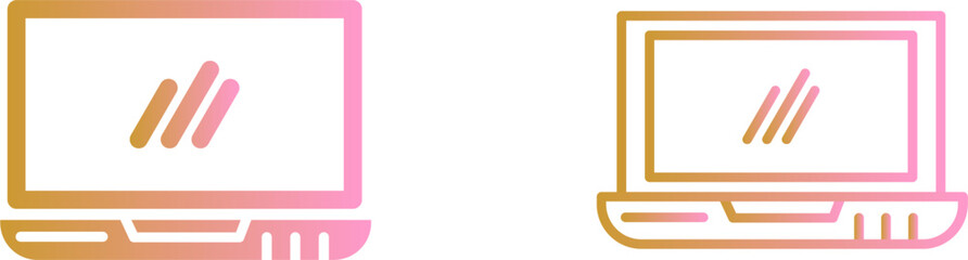 Obraz premium Laptop Vector Icon