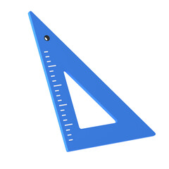 Back to School 3D Icon , Set square
