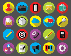 Startup strategy web busines icon set websites ui finance start up vector symbols, icon business , icon set vector illustration	