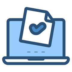 Fototapeta premium online survey icon