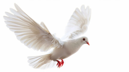 Obraz premium dove isolated on white background