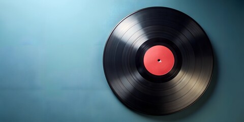 Obraz premium Schallplatte Vinyl Schellack Vinylscheibe Scheibe Platte Generative AI