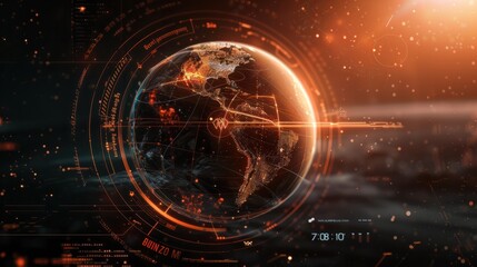 Weltwirtschaft Planet Erde Infografik f&Atilde;&frac14;r Nachrichtendienste als Hintergrund Motiv