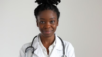 Doctor on the background of the clinic, medical care concept.