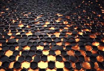 Obraz premium Abstract lots xagons geometric wide carbon xagonal ultra Structure background