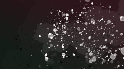 background white drops on a dark background.