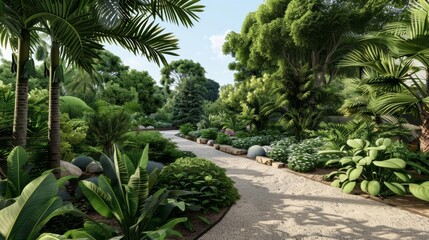 Photo realistic landscape architect selecting sustainable plants for a garden project, Landscape Architect, Green Landscaping