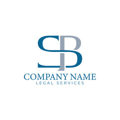 Luxury SB monogram logo design