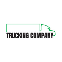 trucking company logo template design