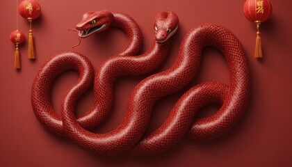 Obraz premium snake year 2025 year. snake 2025 year of the snake. snake year 2025