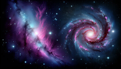 spiral galaxy in space