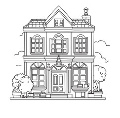 Fototapeta premium sketch of house