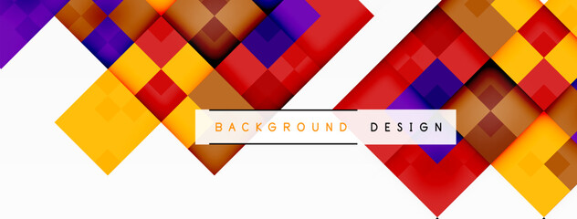 Dynamic colorful squares background. Vector Illustration For Wallpaper, Banner, Background, Card, Book Illustration, landing page