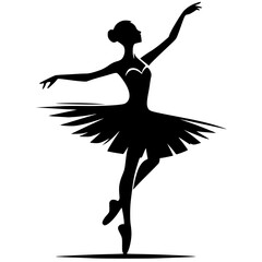 Ballet dancer silhouette