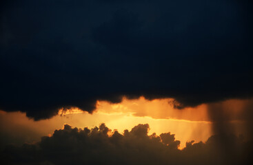 Fototapeta premium sunset in the clouds