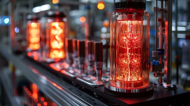 Quantum computer with intricate cooling system in a sterile laboratory