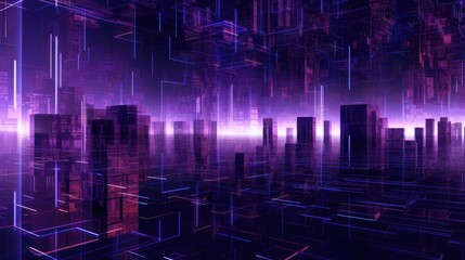 Futuristic cityscape.