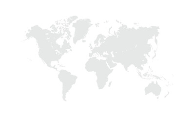 World map Grayscale,isolated on white background for website layouts,background,education, precise,customizable,Travel worldwide,map silhouette backdrop,earth geography, political,reports.