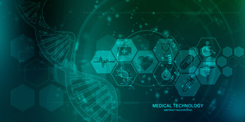 2D illustration medical structure background