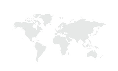 World map Grayscale,isolated on white background for website layouts,background,education, precise,customizable,Travel worldwide,map silhouette backdrop,earth geography, political,reports.