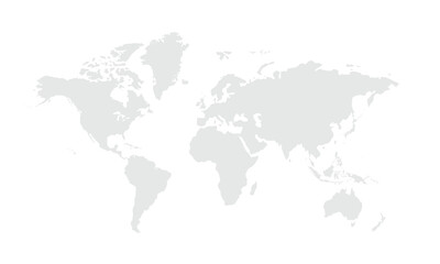 World map Grayscale,isolated on white background for website layouts,background,education, precise,customizable,Travel worldwide,map silhouette backdrop,earth geography, political,reports.