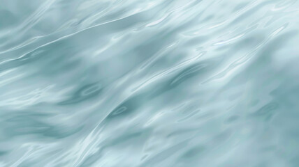 Fluid, translucent blue hues with soft waves mimic the gentle movement of water.