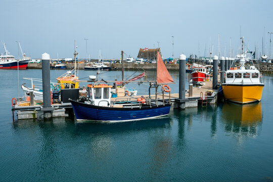 Fishing Boats in Howth Harbours on a Sunny Day