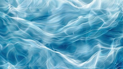 Obraz premium Abstract waves and ripples in shades of blue, creating a serene and calming backdrop