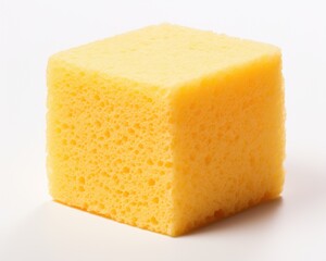 Simple Elegance - High-Definition Image of a Single Sponge on Bright White Background