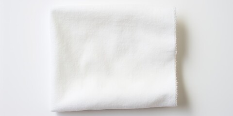 Clean and Minimalist: Single Dusting Cloth on White Background