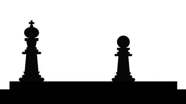 Chess animation suitable to illustration chess, competition, celebration, winner, chess day and more