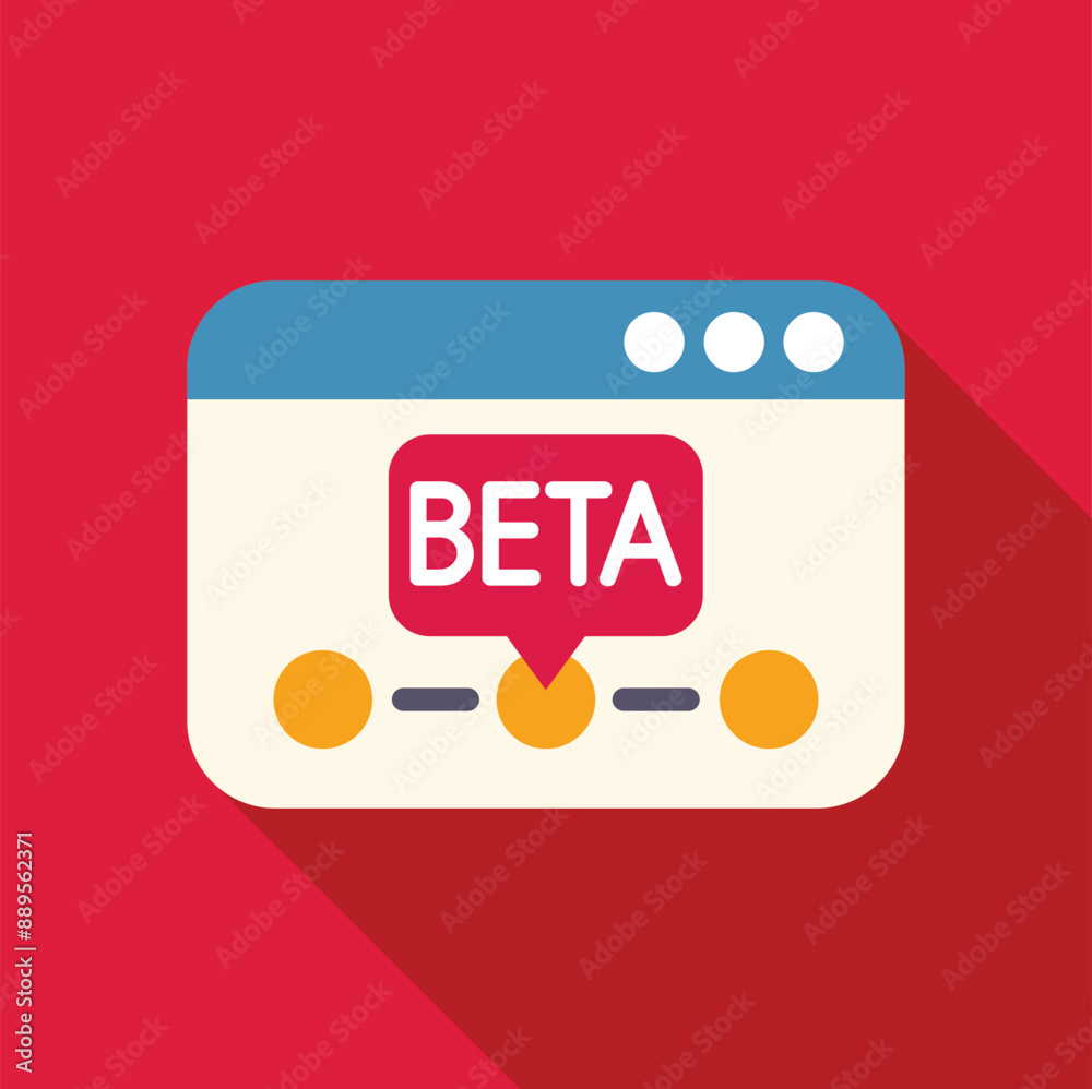 Poster computer screen displaying a beta version of a software, highlighting the testing phase of a new dig