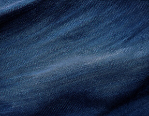 Deep Navy Blue Denim Fabric Texture with a Smooth, Worn Surface for Sophisticated Backgrounds