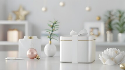 Elegant Tin Containers for High End Business Gifts in a Sleek Office Setting