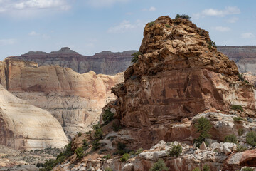Monolith on the Fryingpan Trail, Capitol Reef National Park, Utah 